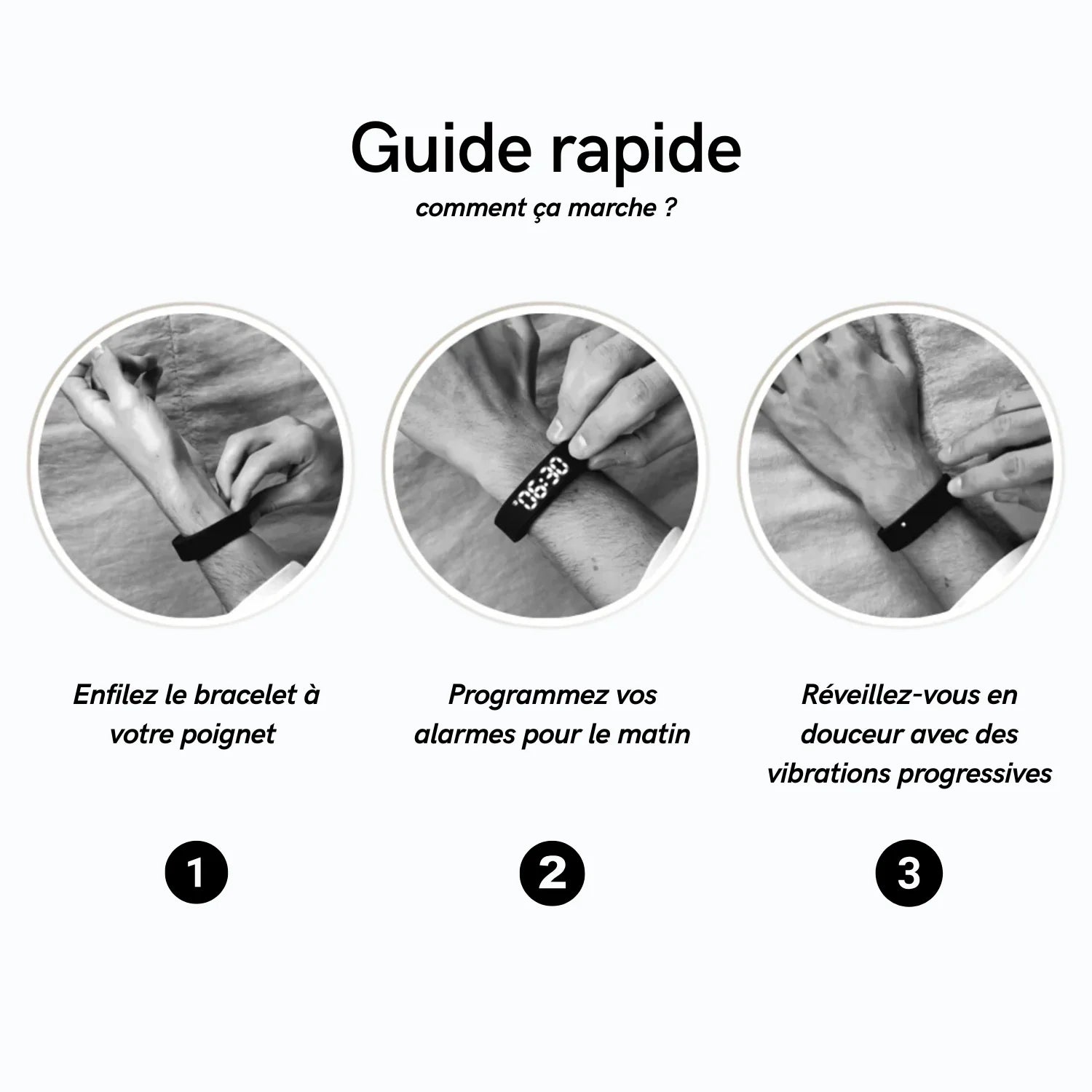 Bracelet alarme vibrant