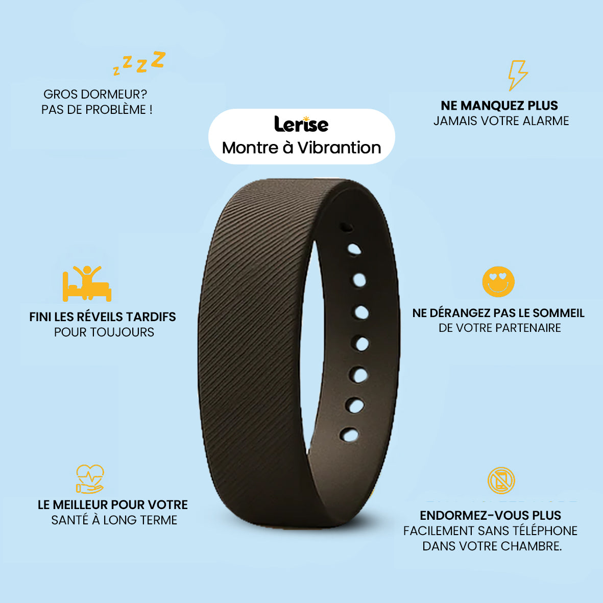 Bracelet alarme vibrant